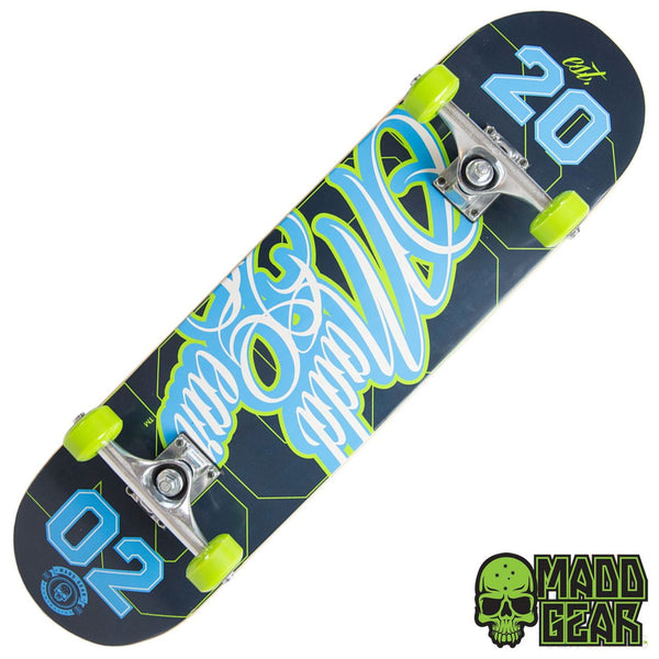 Madd Gear Pro Skateboard - Game Play Blue / Green Complete Skateboard