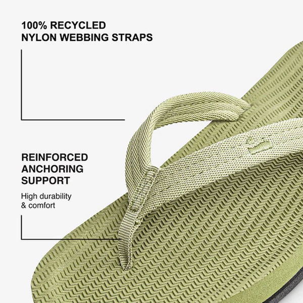 Indosole - Womens Flip Flops - Easy Living - Matcha Shoes