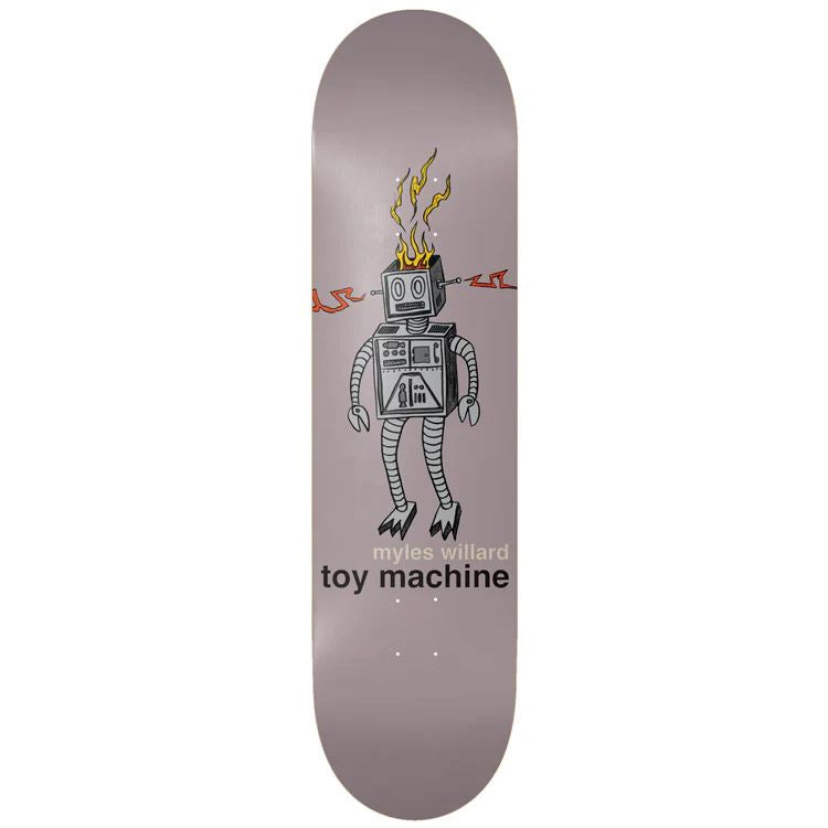 Toy Machine Myles Willard 'Robot Fire' Skateboard Deck - 8.25" - Skatewarehouse.co.uk