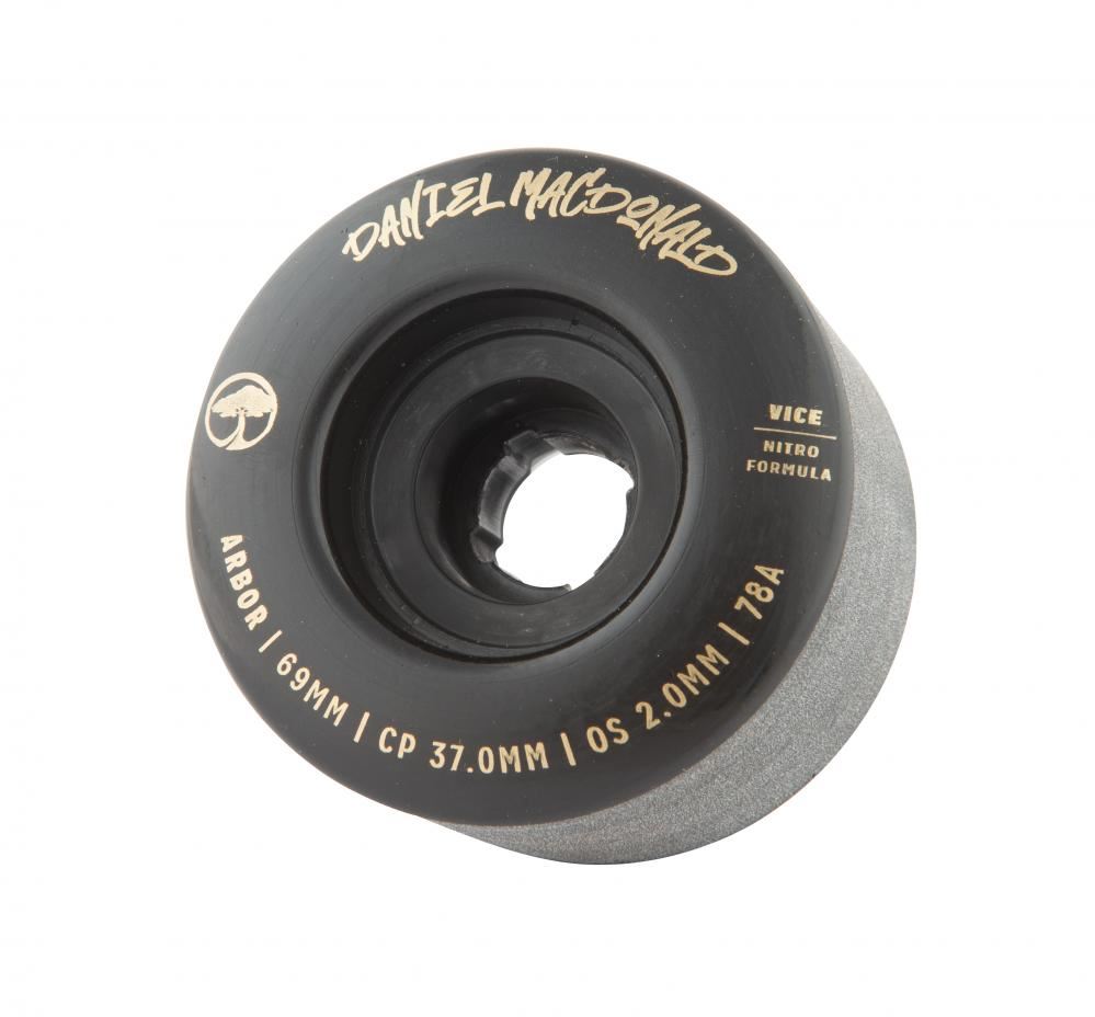 Arbor Signature Wheel Vice Daniel MacDonald 78a Black - 69mm - Skatewarehouse.co.uk