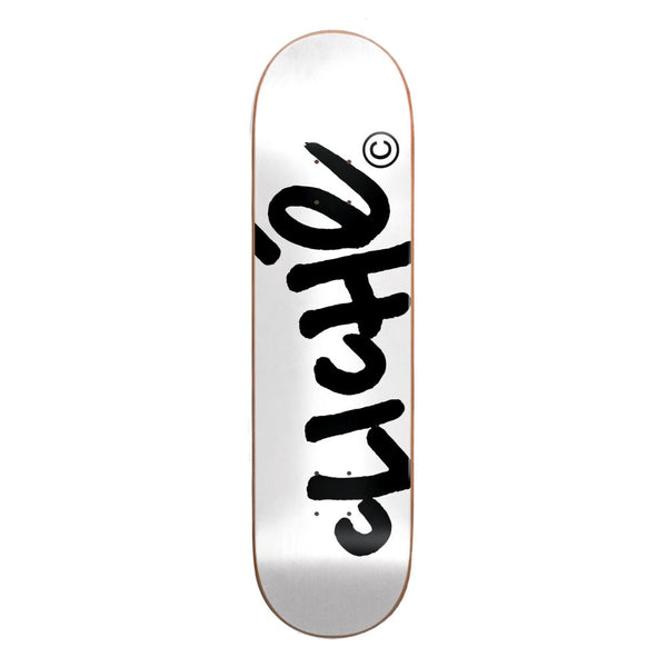 Cliché Handwritten White / Black Complete Skateboard - 8.0