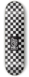 Vol.1 Checker Black/White Deck Skateboard Deck - 8.25" - Skatewarehouse.co.uk