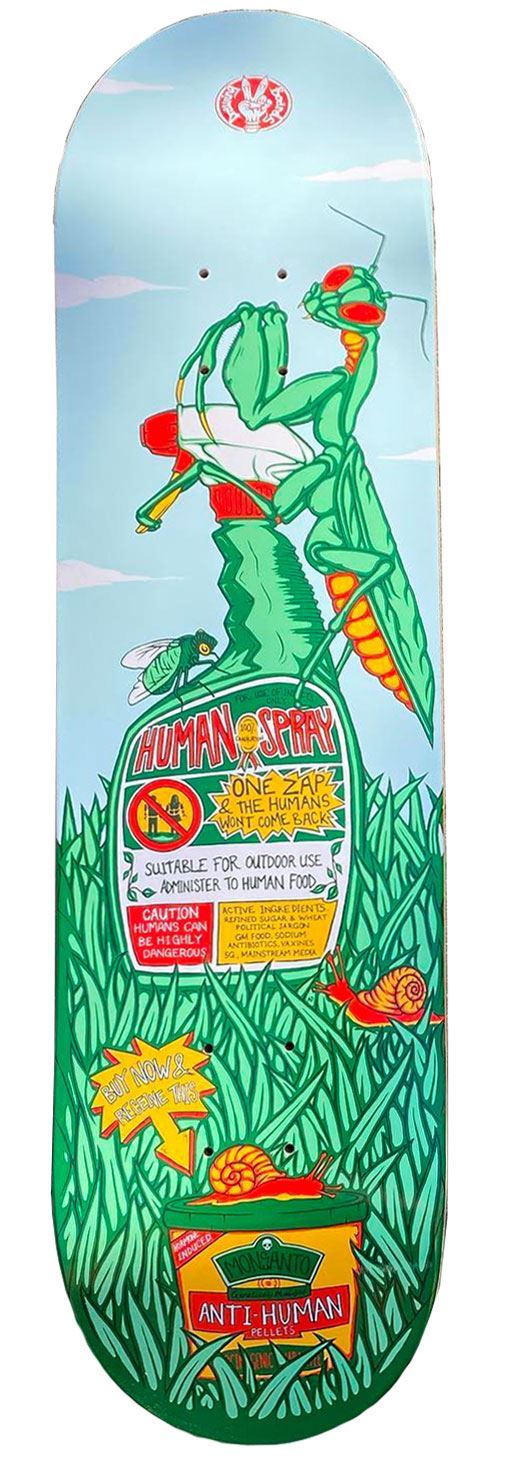 Drawing Boards Bug Skateboard Deck - 8.1