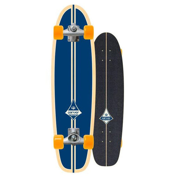 Carver Surfrider Blue - C5 Surfskate Cruiser Skateboard - 7.75