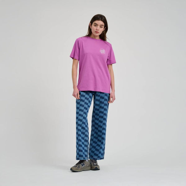 Santa Cruz Womens T-Shirt Partial Dot T-Shirt - Hyper Violet - Skatewarehouse.co.uk