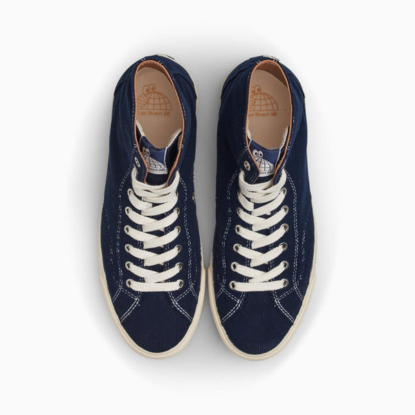 VM003 HI Cord (DK Navy / White) Shoes - UK 7