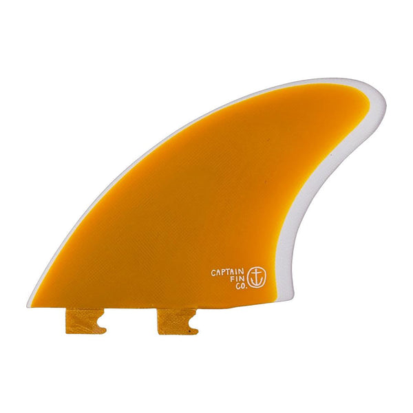 Captain Fin Co - CF Twin Keel - Large - Yellow (Snap-In / FCS II) - L