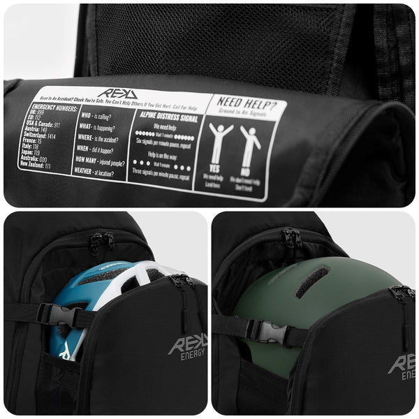 REKD Energy Guardian Backpack - Black - Skatewarehouse.co.uk