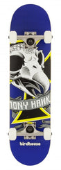 Birdhouse Stage 1 Tony Hawk Oversized Skull Mini Blue Complete Skateboard - 7.25" - Skatewarehouse.co.uk