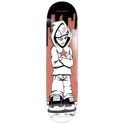 Jacuzzi Unlimited Louie Barletta 408 Right EX7 Salmon Skateboard Deck - 7.75"