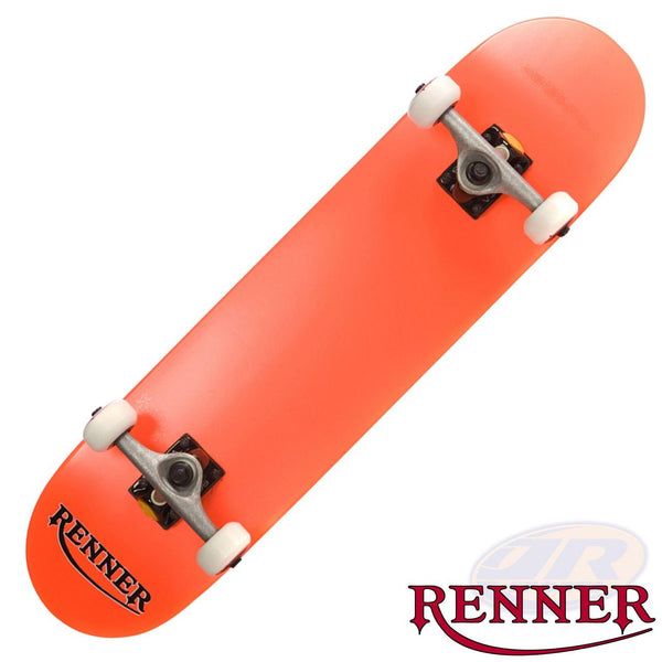 Renner Pro - 7 Ply, Virus Trucks, Abec 9 - Orange Complete Skateboard - 7.75