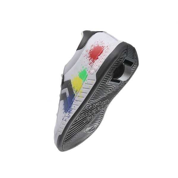 Breezy Rollers Shoes With Wheels - Splatter - White / Black / Multicoloured - Skatewarehouse.co.uk