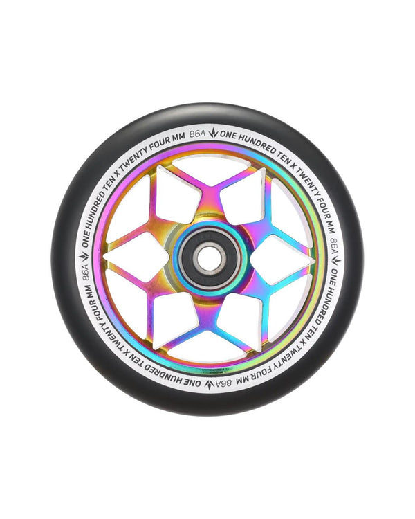 Blunt 110MM DIAMOND - Black / Oil Slick Scooter Wheels
