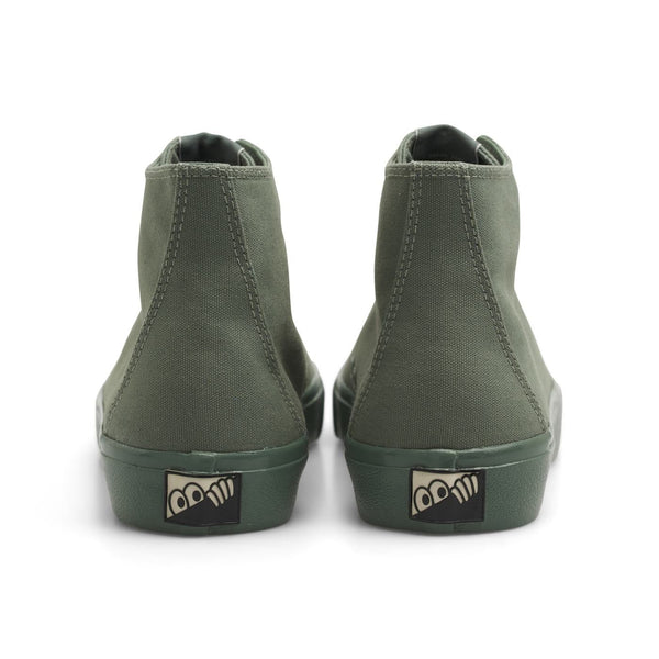 VM003 Canvas HI (Full Spray Green) Shoes - UK 8