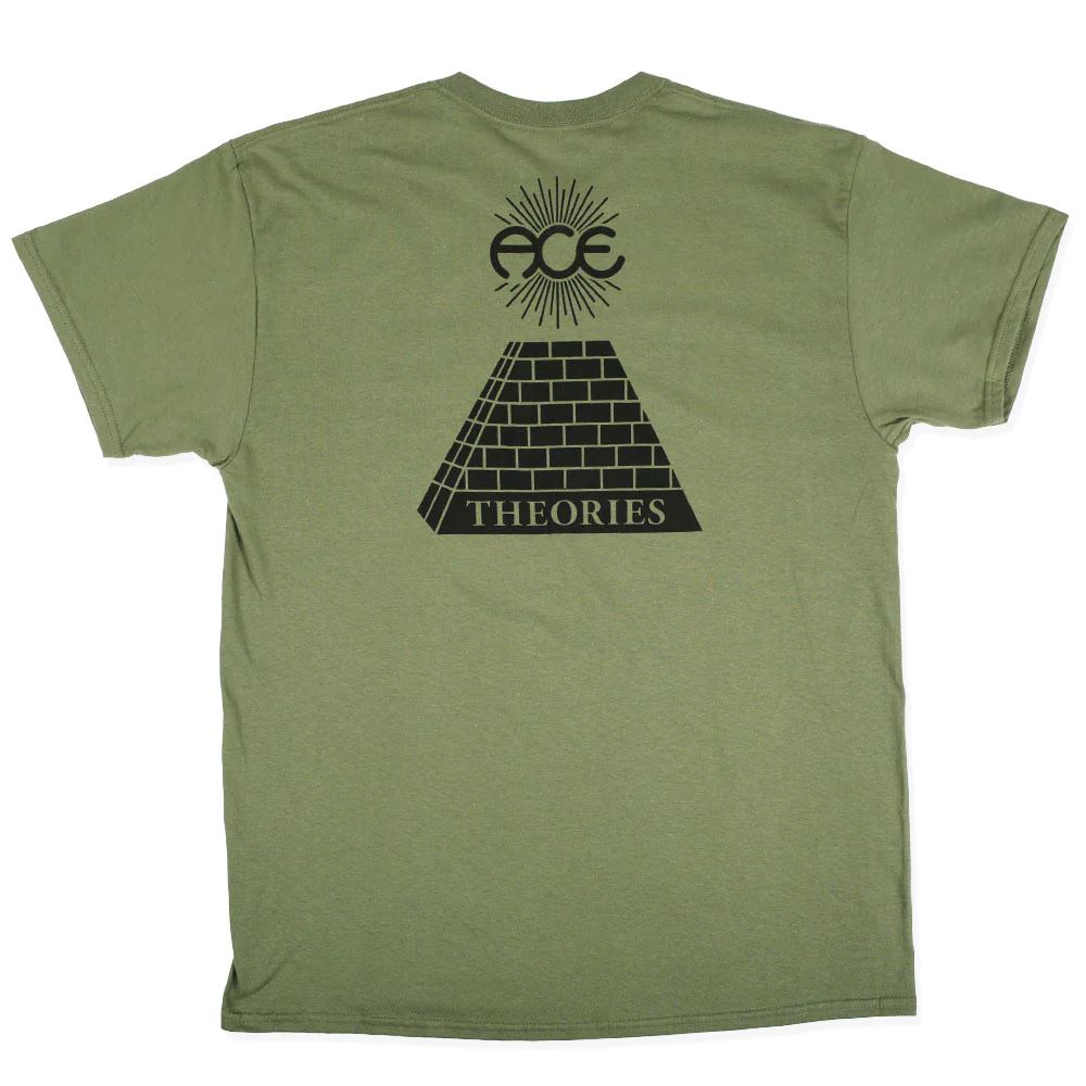 Theories x Ace Theoramid Tee Military Green - Skatewarehouse.co.uk