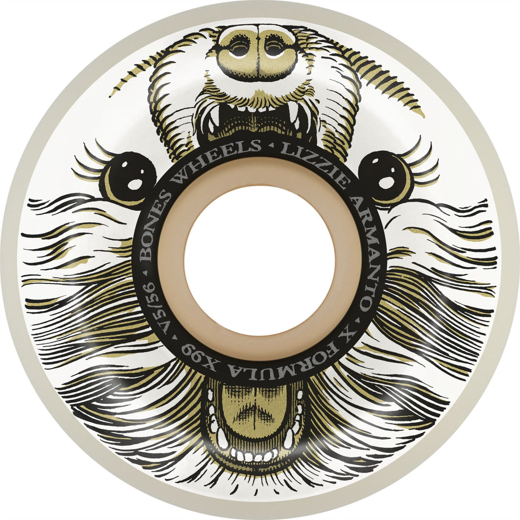 BONES Skateboard Wheels Armanto 'Alma Mutter' V5 Sidecut X-Formula 99a - Skatewarehouse.co.uk