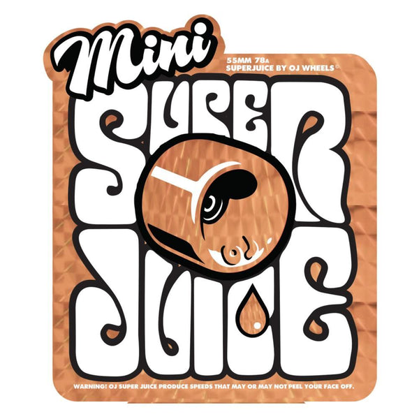 OJ Soft Skateboard Wheels Super Juice 78a - Trans Orange - Skatewarehouse.co.uk