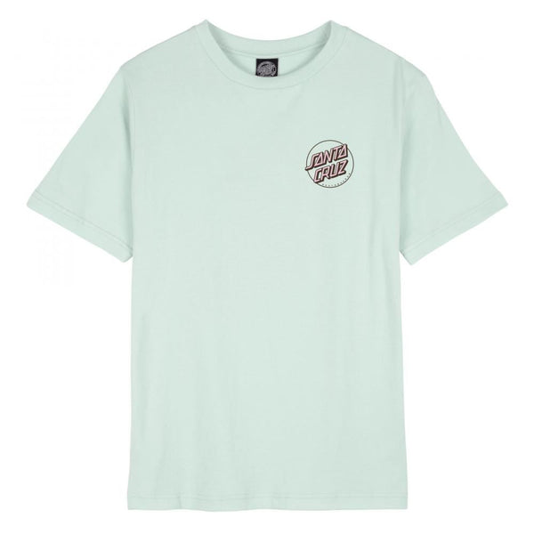 Santa Cruz Womens T-Shirt Partial Dot - Fresh Mint - Skatewarehouse.co.uk