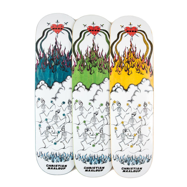 WKND Christian Maalouf Running With The Daisies (Renata Rojo) Skateboard Deck - 8.0