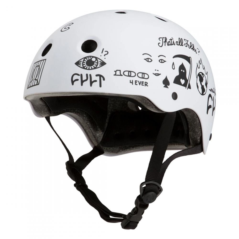 Pro-Tec Helmet Classic Cert Cult - White - Skatewarehouse.co.uk