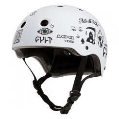 Pro-Tec Helmet Classic Cert Cult - White - Skatewarehouse.co.uk