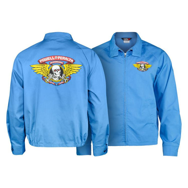 Powell Peralta Winged Ripper Jacket Postal Blue - Skatewarehouse.co.uk