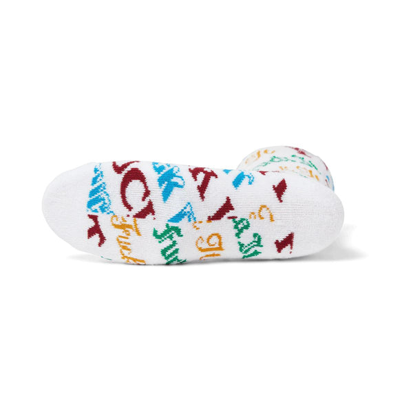 HUF Wintertime Fuck It Sock (White) - One Size