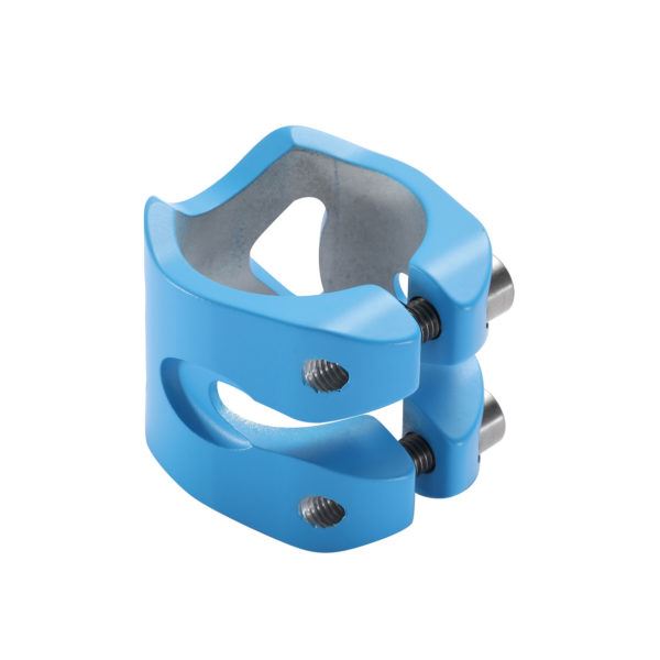 Claudius Vertesi Signature IHC Double Scooter Clamp Carib Blue - Skatewarehouse.co.uk