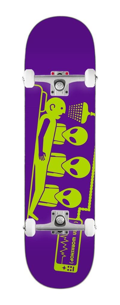 Alien Workshop Abduction Purple / Green x Venom Custom Complete Skateboard - 8.375"
