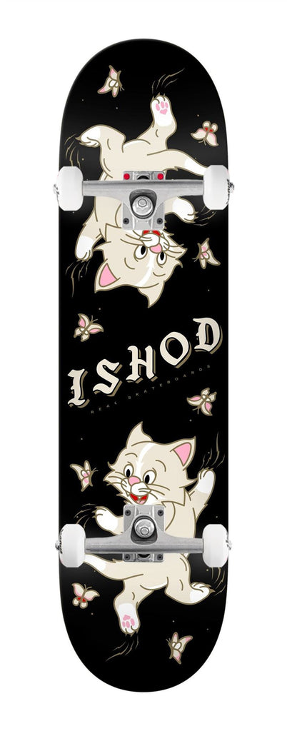 Real Ishod Kitten Scratch Twin Tail (Black) x Venom Custom Complete Skateboard - 8.5"