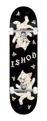 Real Ishod Kitten Scratch Twin Tail (Black) x Venom Custom Complete Skateboard - 8.5"