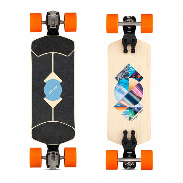 Loaded Boards Fathom Strata - Cruising - Dad Bod Orange Longboard Complete