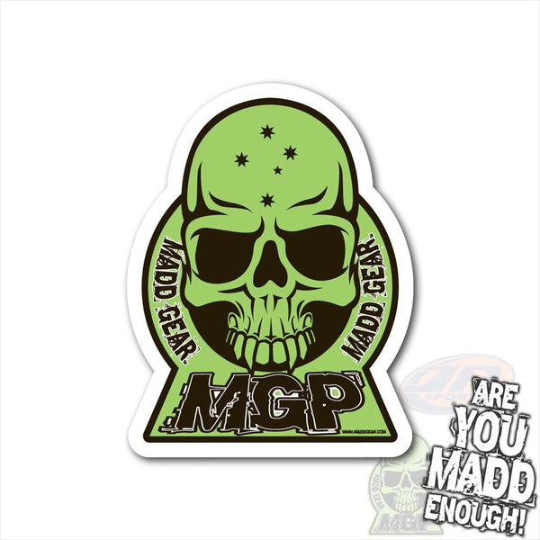 Green MGP Skull Stickers
