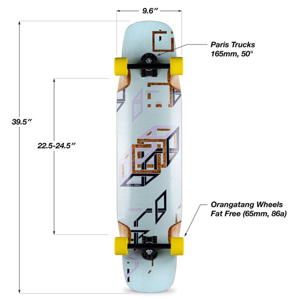 Loaded Boards Tesseract II Complete - Spectra - Technical - Fatfree Orange
