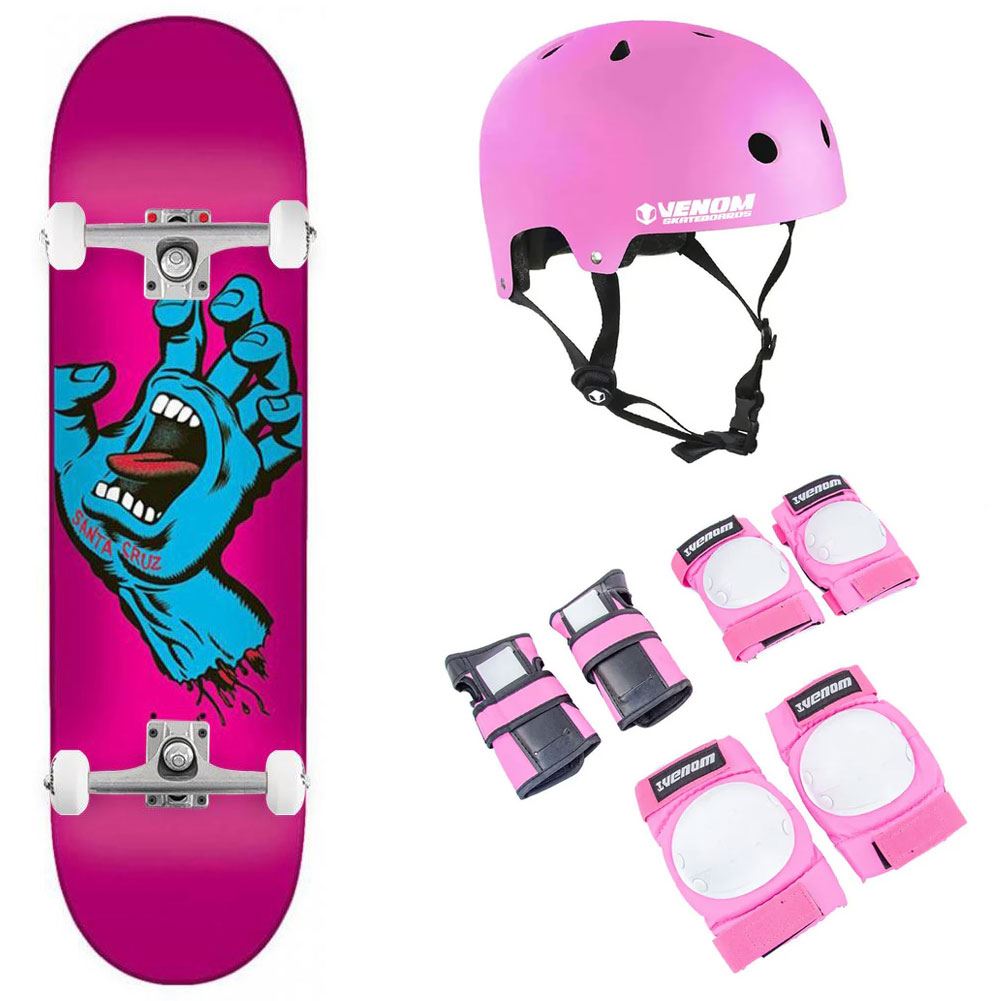 Santa Cruz Screaming Hand x Venom Complete Skateboard Bundle - 7.8" - Skatewarehouse.co.uk