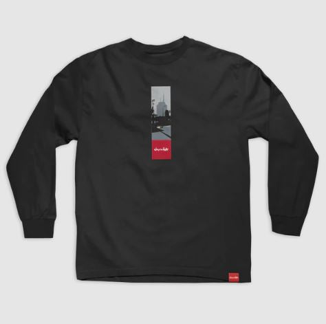 Chocolate Return to Chocolate City Long Sleeve Tee Black - Skatewarehouse.co.uk