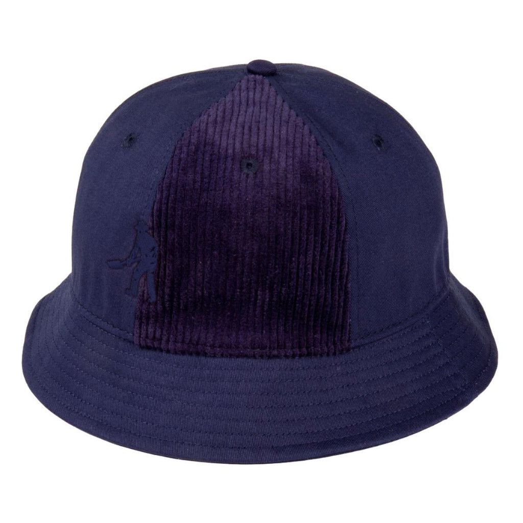 Pass~Port Cord Patch 6 Panel Bucket Cap (Navy) - L
