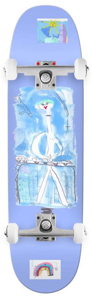 There Deck Nadair Marbie Big Girl Custom Complete Skateboard - 8.25