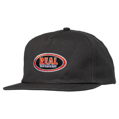 Real Snapback Oval Charcoal / Red - O/S