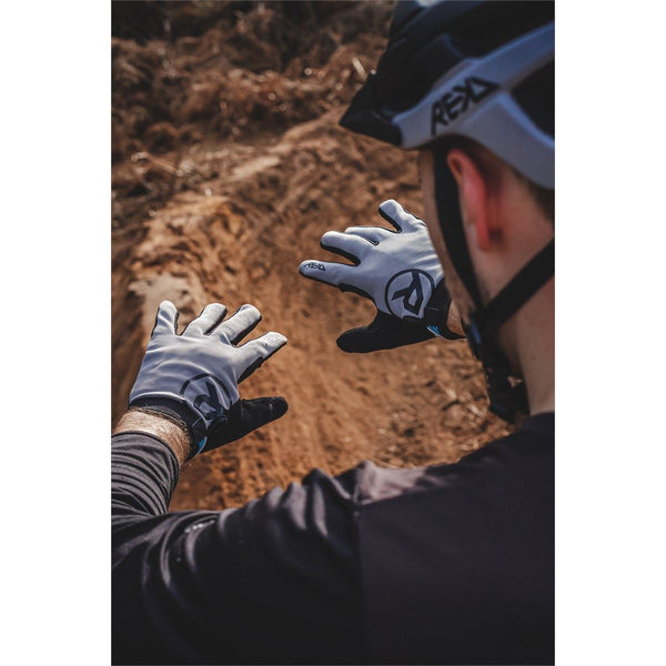 REKD Status BMX Scooter MTB Riding Gloves - Grey - Skatewarehouse.co.uk