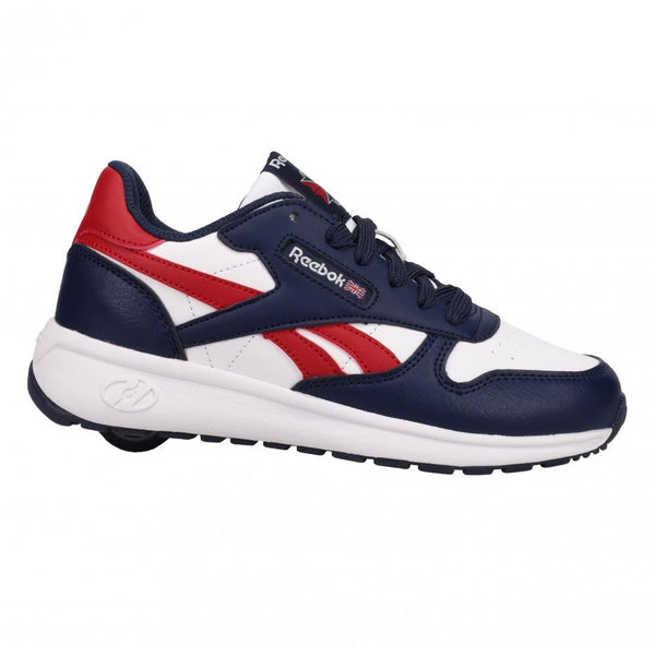 Heelys X Reebok Classic Leather - White / Navy - Skatewarehouse.co.uk