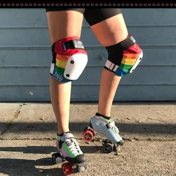 187 Killer Pads Slim Knee Pads Rainbow - Multi - Skatewarehouse.co.uk