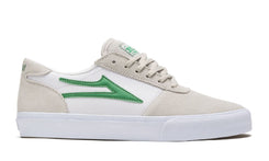 Lakai Manchester White Grass Suede Skate Shoes - Skatewarehouse.co.uk