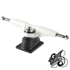 Gullwing Pro Iii 9.0" - White / Black Skateboard Trucks (Pair)