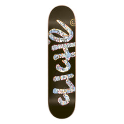 Cliché Handwritten Atlas Black Skateboard Deck - 8.375"