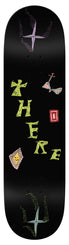 There Team Moth Black Skateboard Deck - 8.25"