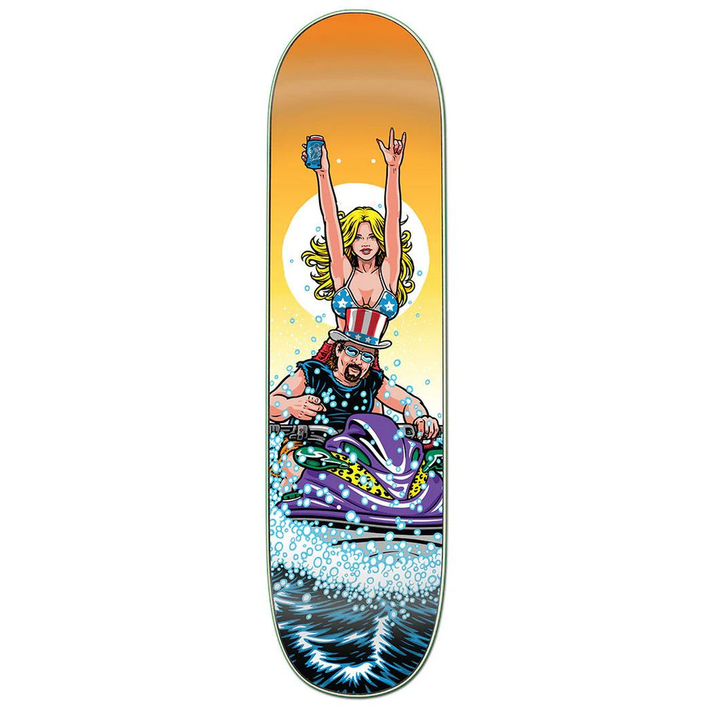 StrangeLove Jet Ski x (WB: ) Sean Cliver Screen Printed Skateboard Deck - 8.5" - Skatewarehouse.co.uk