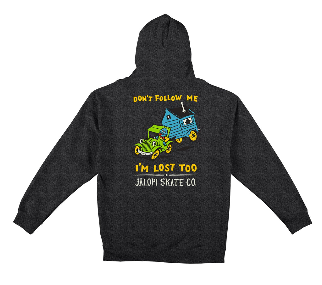 Jalopi Returns Hoodie (Charcoal Heather W / Prints)