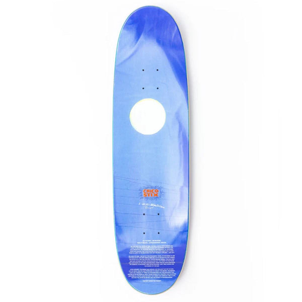 Chico Stix Wolf / Strawberry Moon CS1 Egg Shape (Top & Bottom Graphic) Skateboard Deck - 8.75"