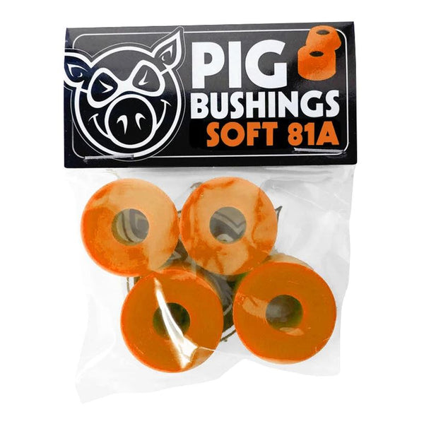 Pig Wheels Soft 81A Orange Truck Bushings
